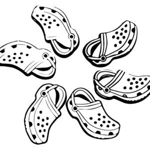 Crocs coloring pages printable for free download