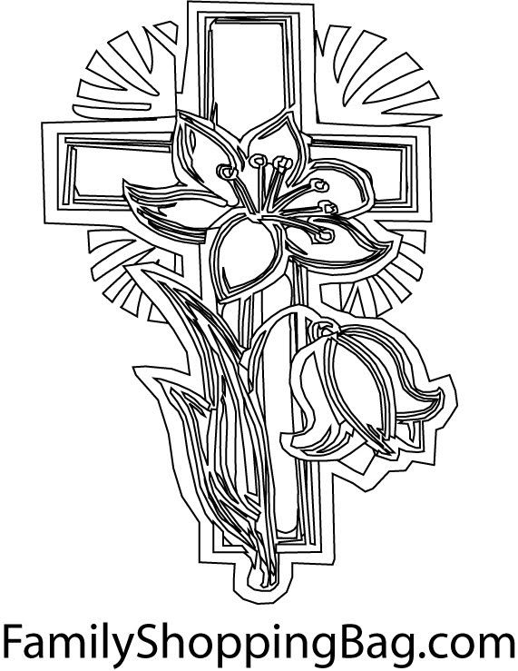 Interactive magazine easter cross coloring pages cross with lilies printables cross coloring page mandala coloring pages coloring pages