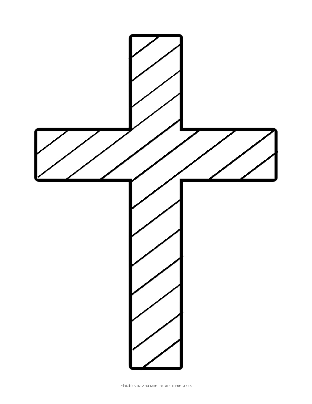 Free printable cross coloring pages