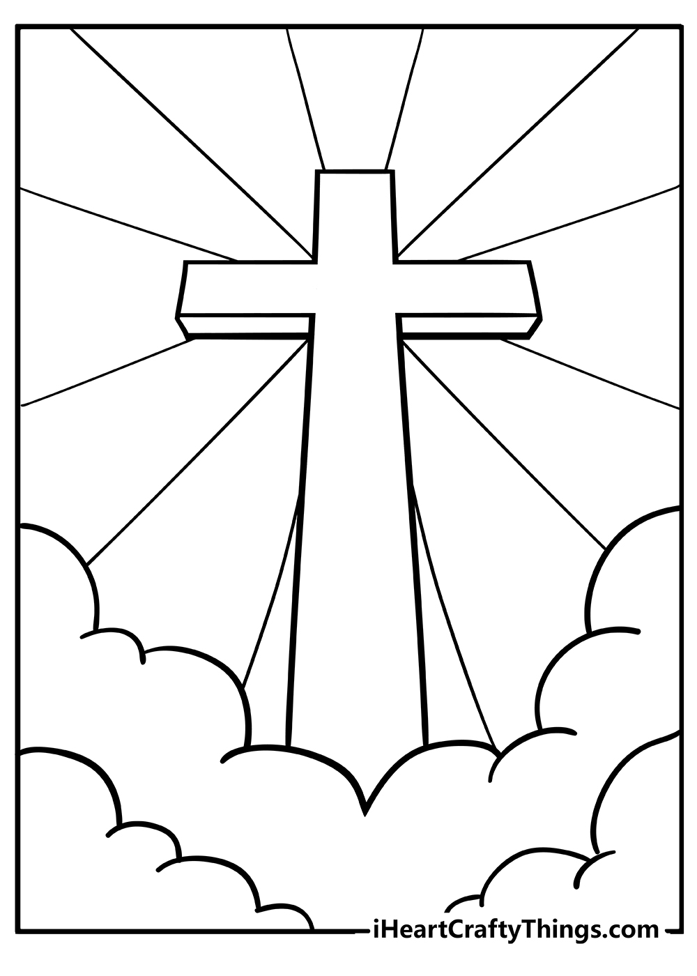 Printable cross coloring pages free printables