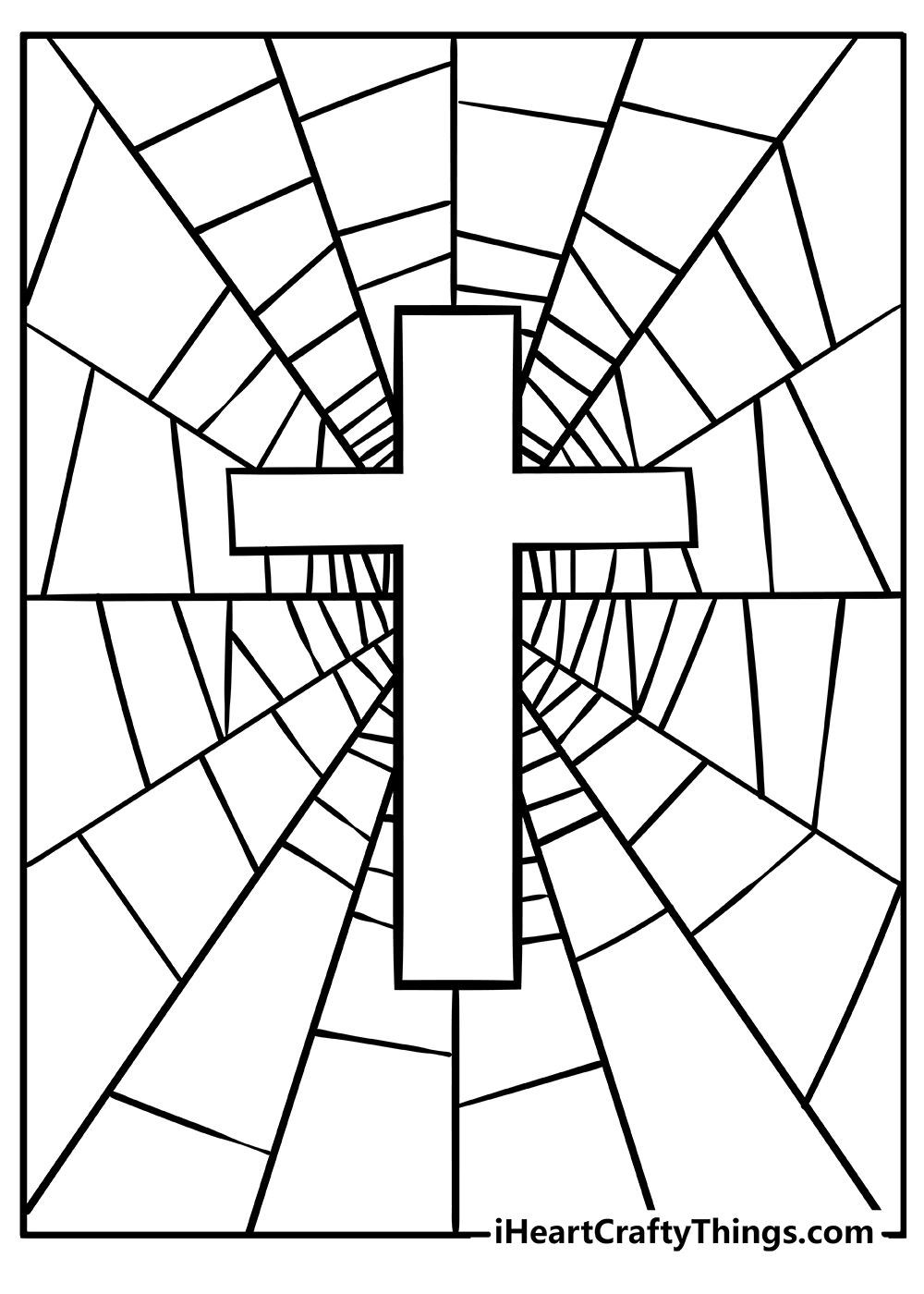 Printable cross coloring pages free printables