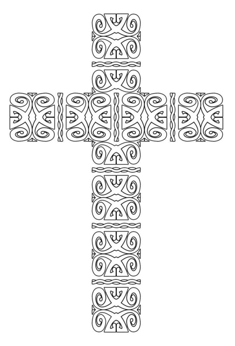 Free printable cross coloring pages