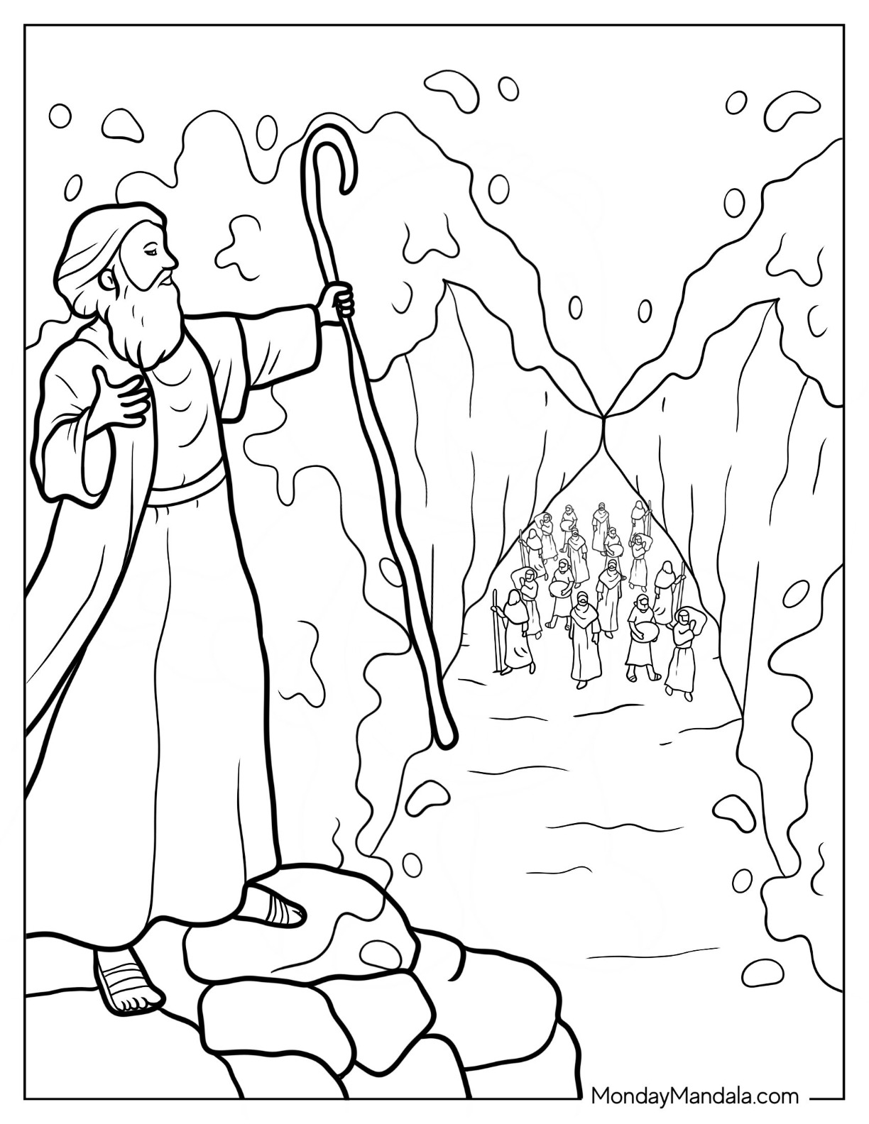 Moses coloring pages free pdf printables