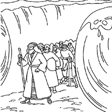 Moses coloring pages