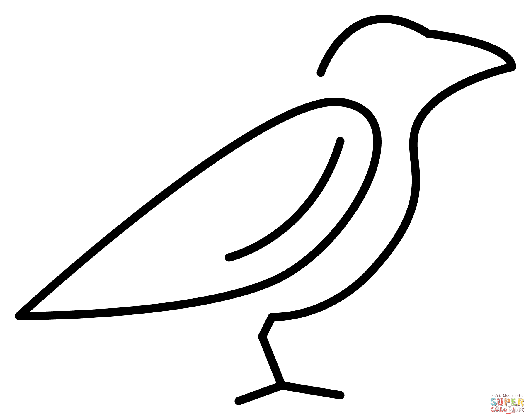 Bird emoji coloring page free printable coloring pages