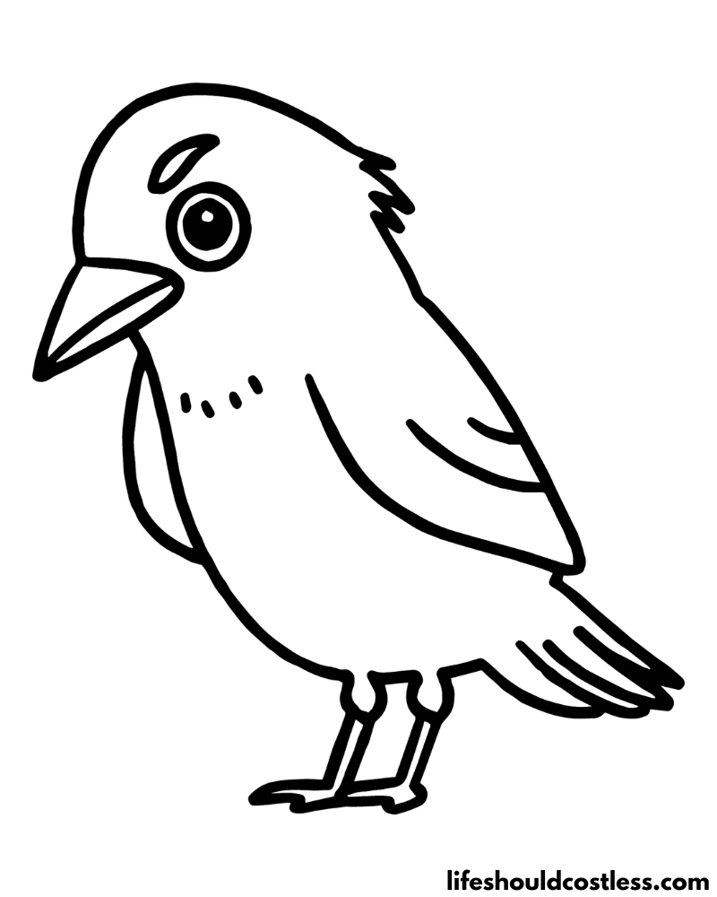 Crow coloring pages free printable pdf templates