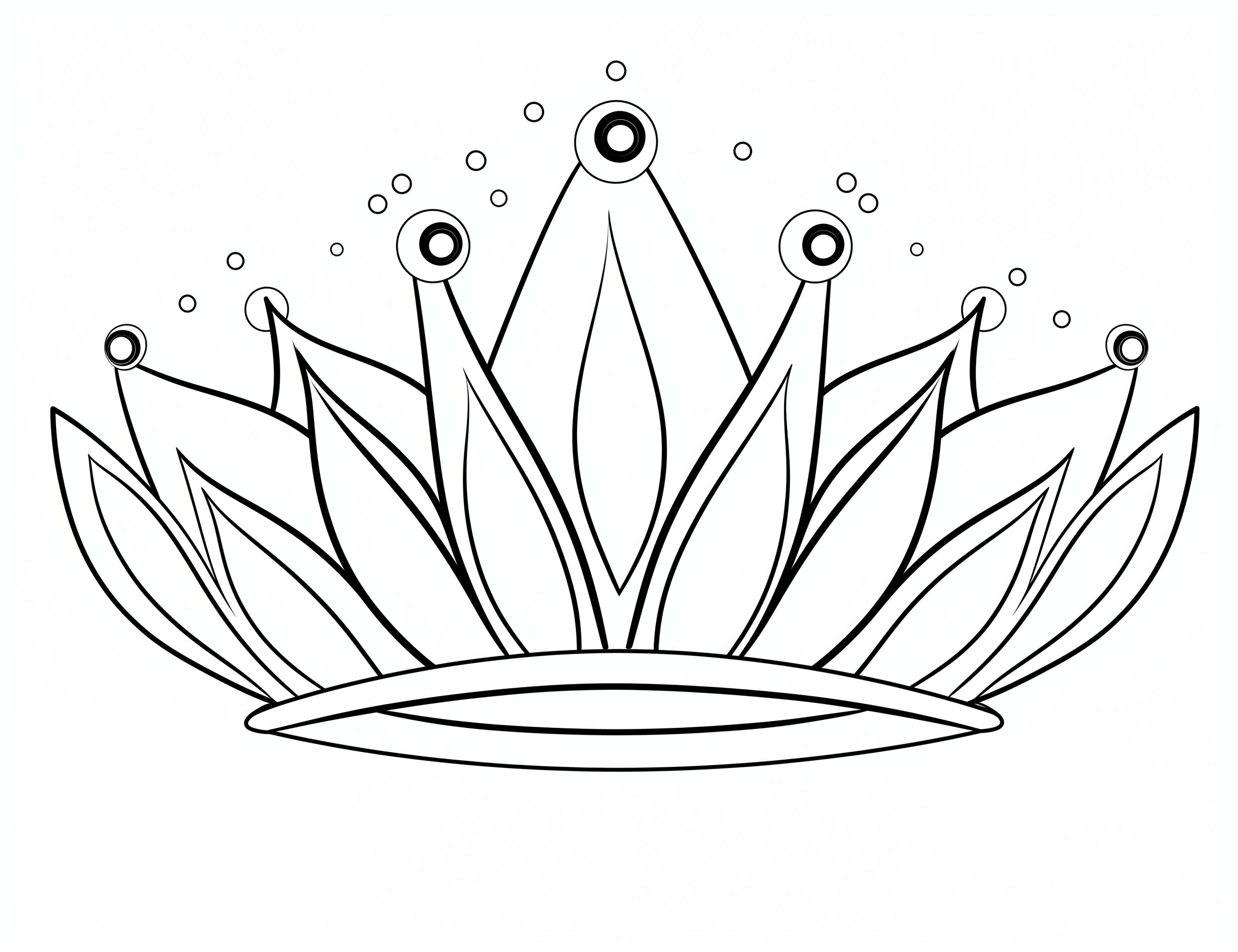 Stunning crown coloring pages for kids and adults