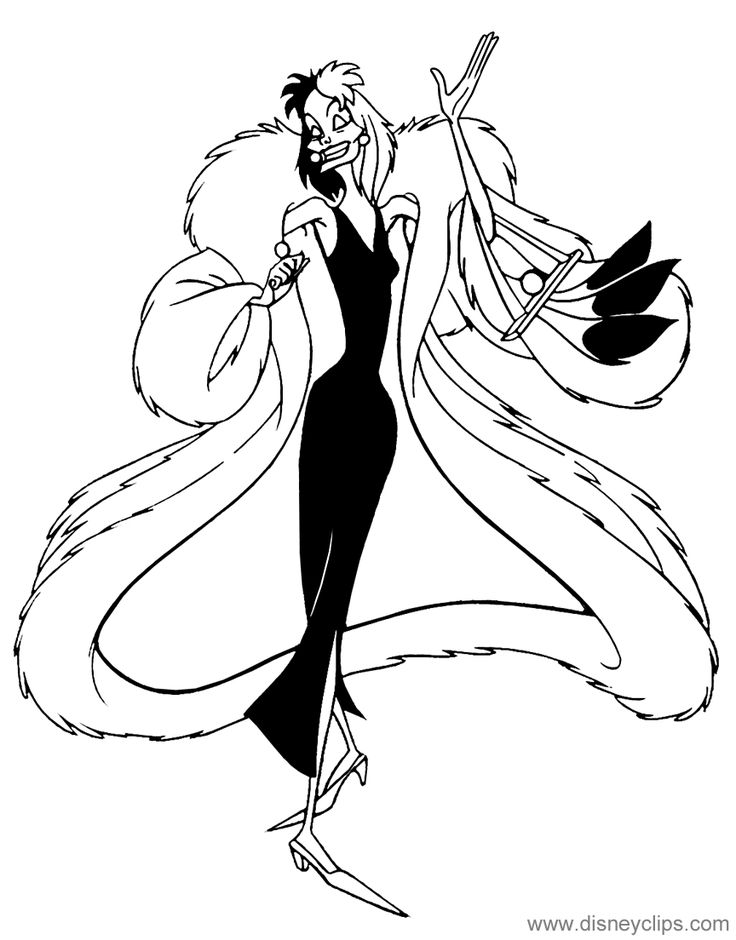 Cruella devil dalmatians cruelladevil disney drawings disney art drawings disney coloring pages