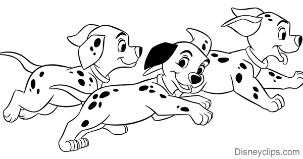 Free printable dalmatians coloring pages