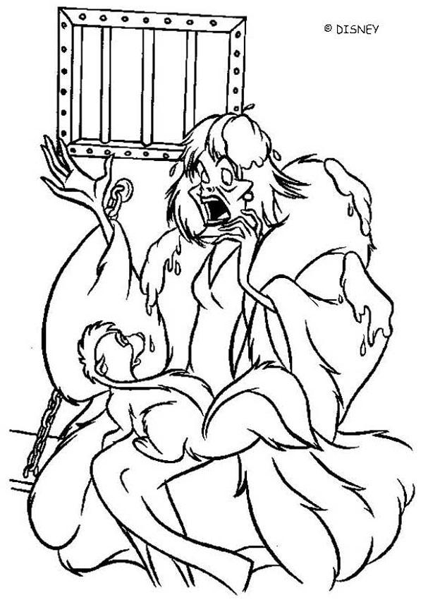 Cruella coloring pages