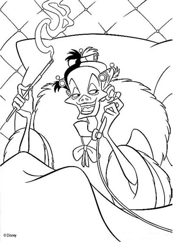 Cruella coloring pages