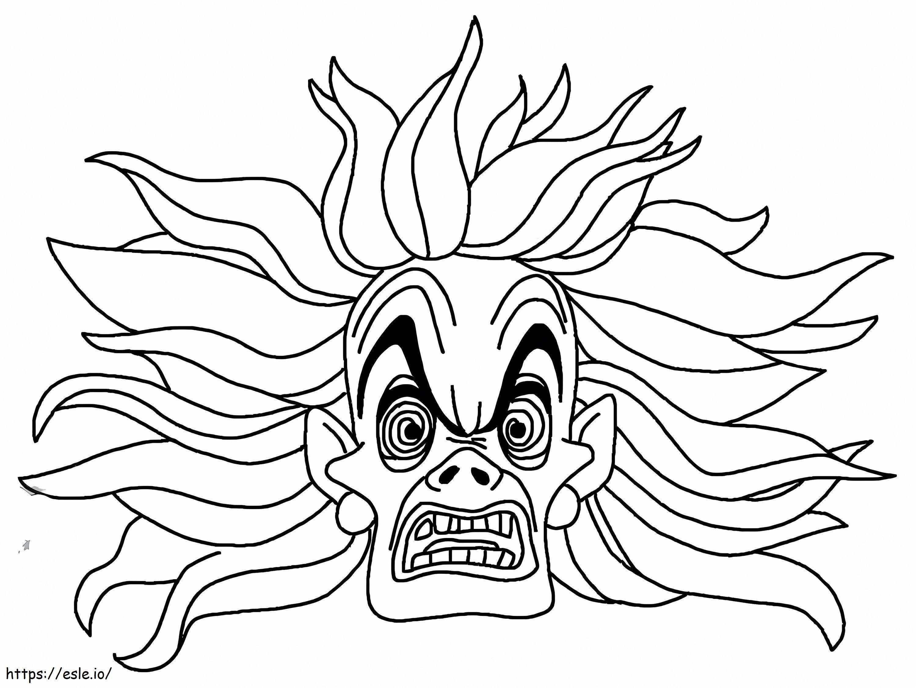 Evil cruella de vil coloring page