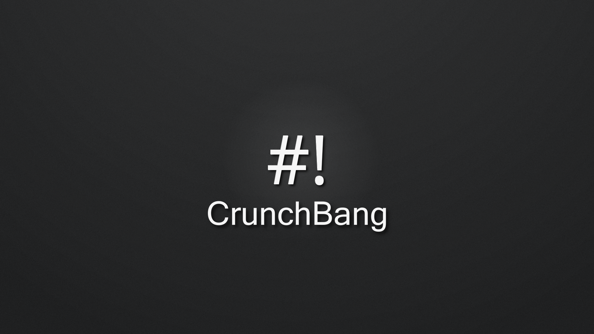 Crunchbang dark full hd wallpaper by seloflash on