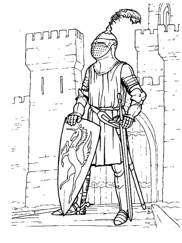 Online coloring pages coloring page knight the csaders download print coloring page