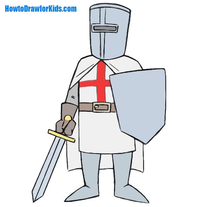 How to draw a crusader for kids crusades drawing for kids unique drawings