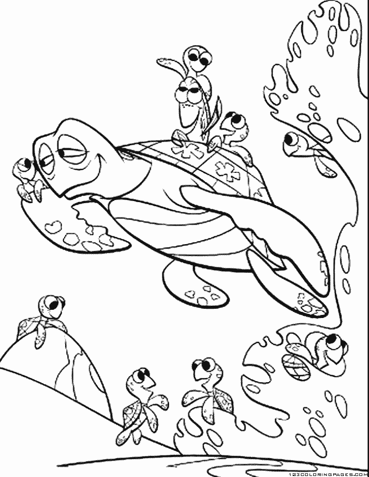 Finding nemo coloring pages