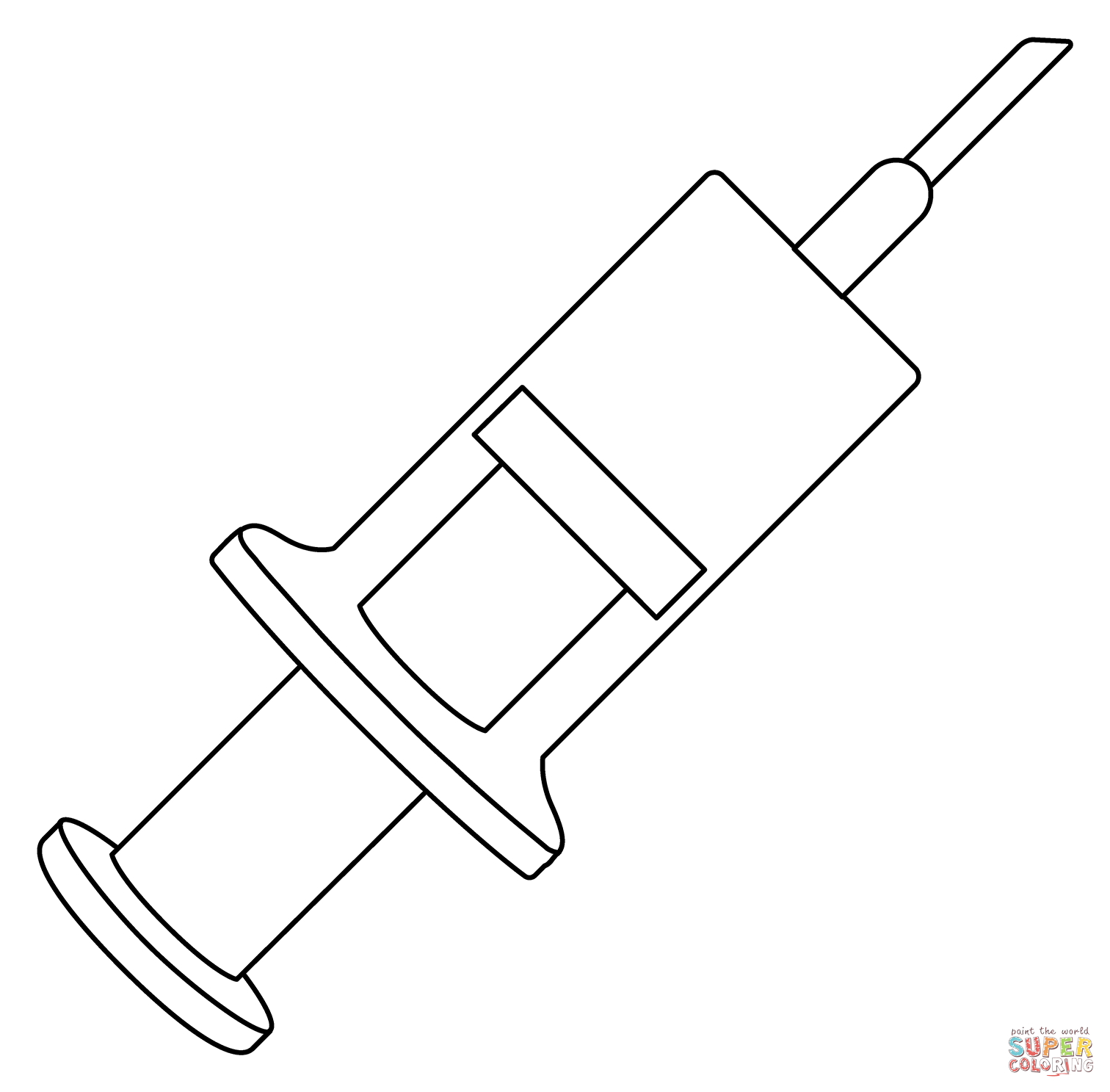 Syringe emoji coloring page free printable coloring pages