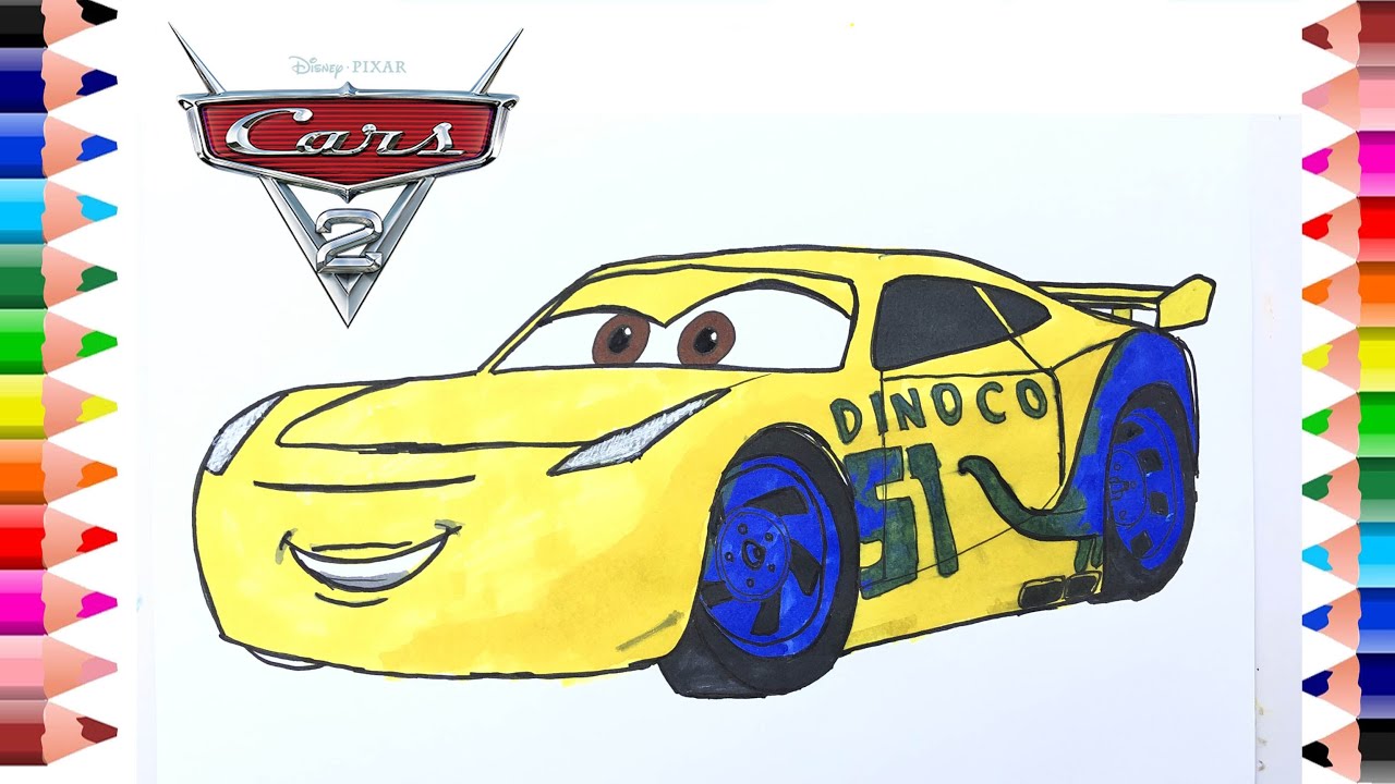 Cruz rairez drawingâ how to draw and color cruz rairez fro cars âcars coloring for kids