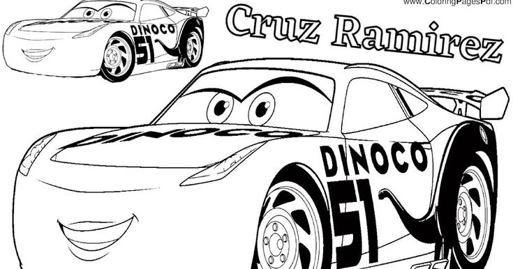 Cruz ramirez coloring page cruz ramirez coloring pages barbie coloring pages