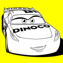 Cars cruz ramirez dinoco coloring pages