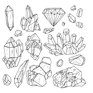 Crystal coloring pages printable for free download