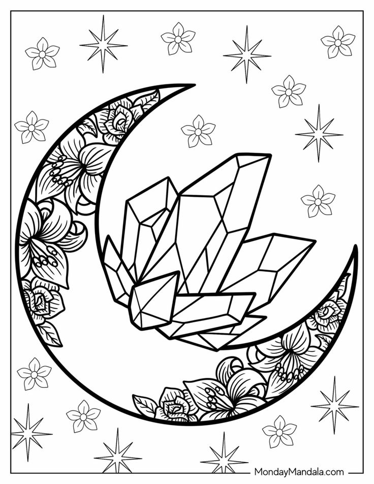 Crystal coloring pages free pdf printables coloring pages free printable coloring pages free printable coloring