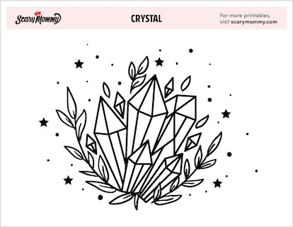 Are these crystal coloring pages full of mystical beauty of quartz