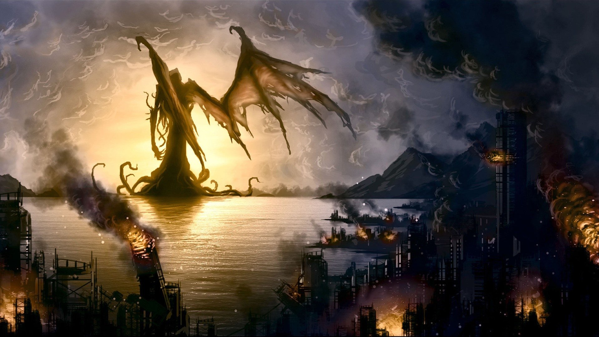 Fantasy cthulhu hd papers und hintergrãnde