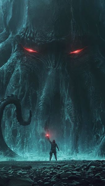 Fantasy monster cthulhu kx wallpaper fantasy landscape dark fantasy art cthulhu art