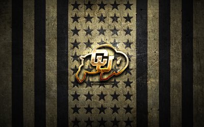 Download wallpapers colorado buffaloes flag ncaa brown black metal background american football team colorado buffaloes logo usa american football golden logo colorado buffaloes for desktop free pictures for desktop free