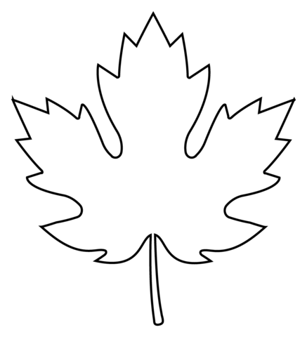 Maple leaf emoji coloring page free printable coloring pages