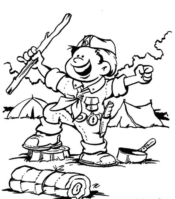 Tiger cub scout coloring pages camping coloring pages scout activities coloring pages