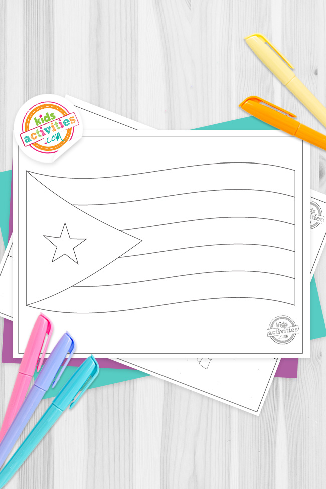 Cultural cuban flag coloring pages kids activities blog