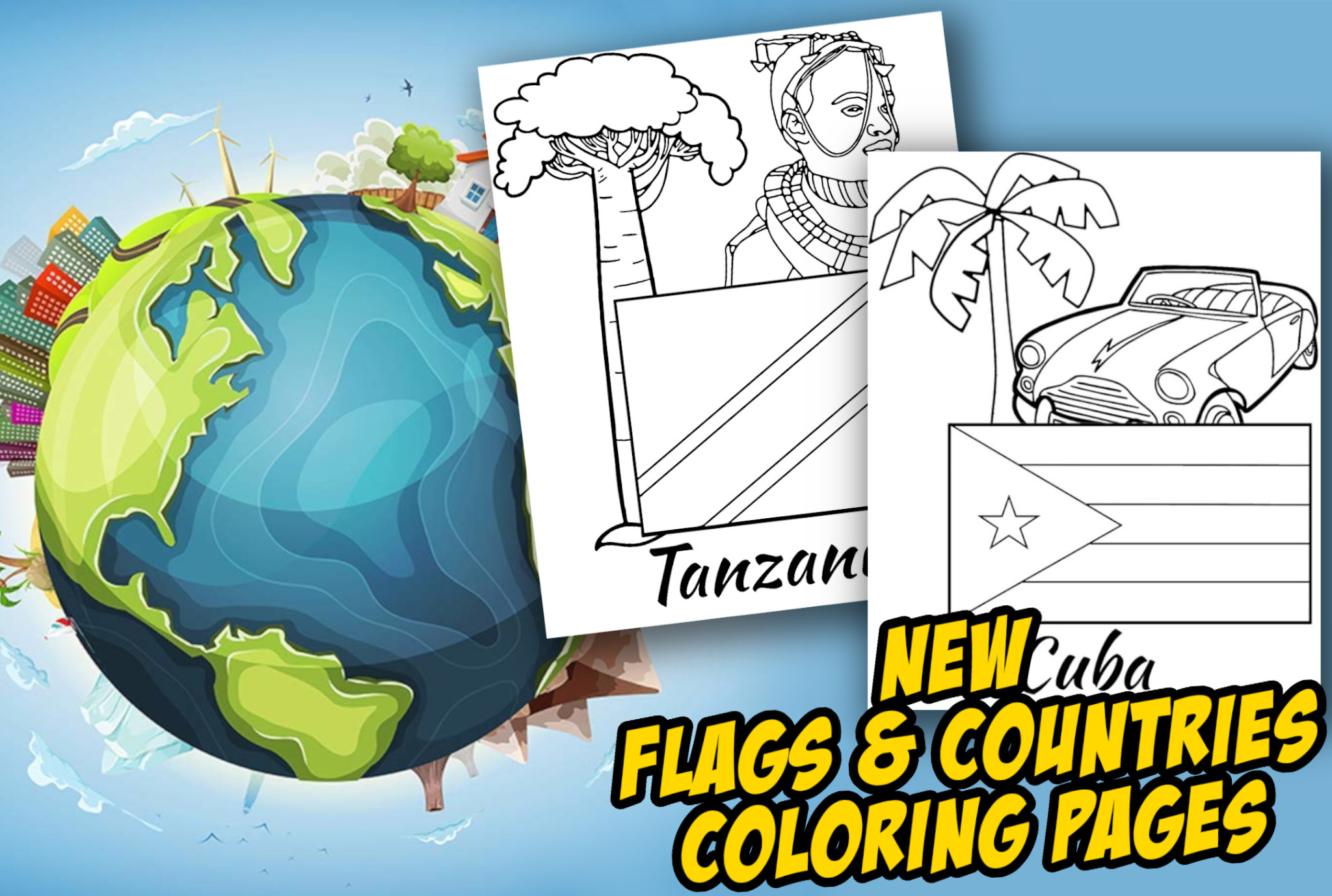 Topcoloringpages on x we know many of you like educational coloring pagesð so today we added new printables to the flags countries category â cuba â czech republic â iran