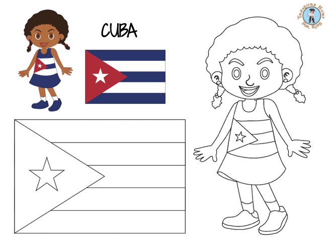 Cuba coloring page