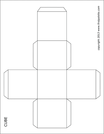 Cube templates free printable templates coloring pages