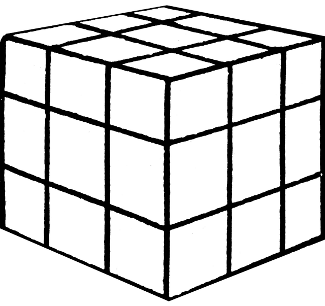 Rubiks cube coloring pages