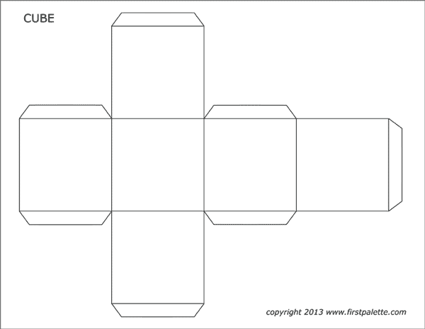 Cube templates free printable templates coloring pages firstpalette templates printable free cube template paper cube