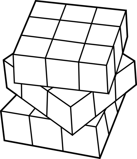 Rubiks cube coloring pages