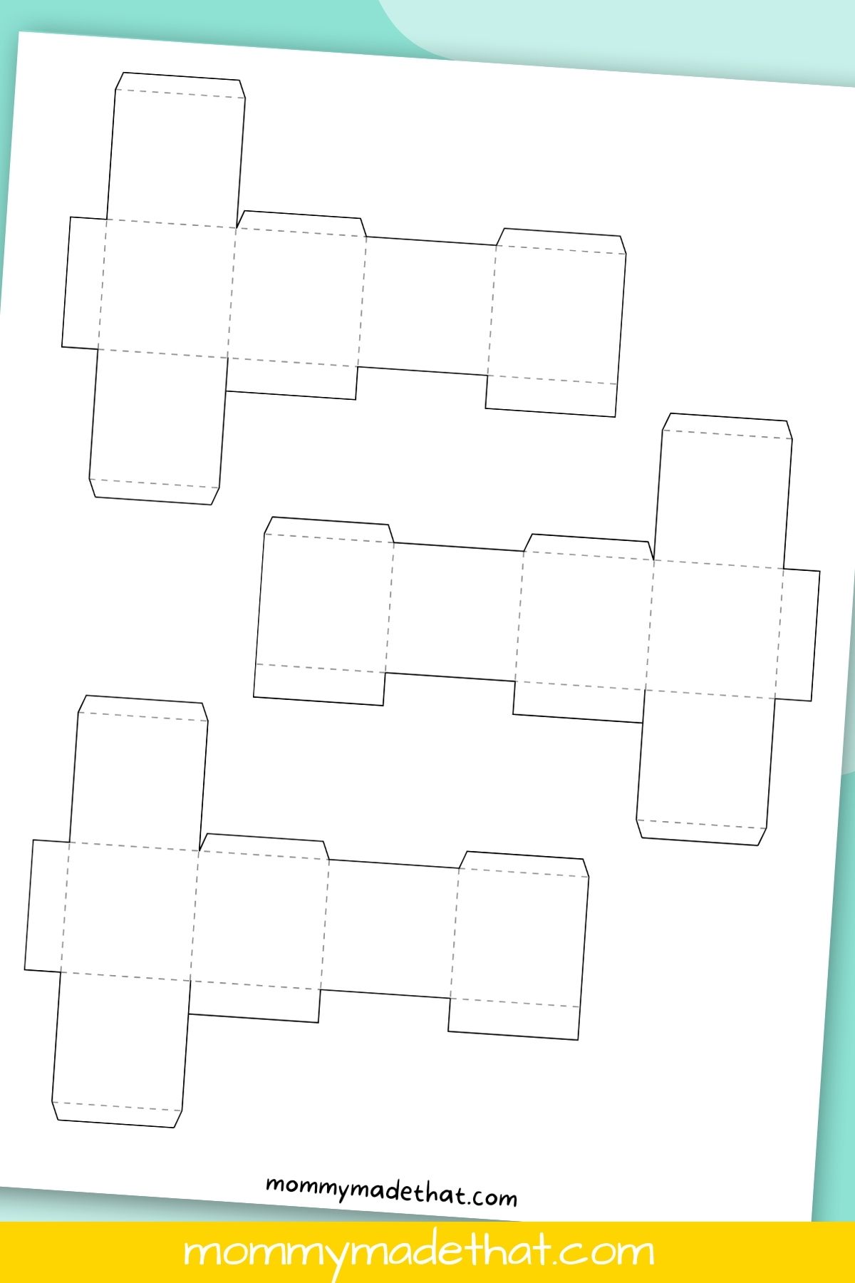 Cube template free printables