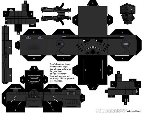 Star wars cubeecraft paper toy models you will also want to make paper toy icolage star wars star wars