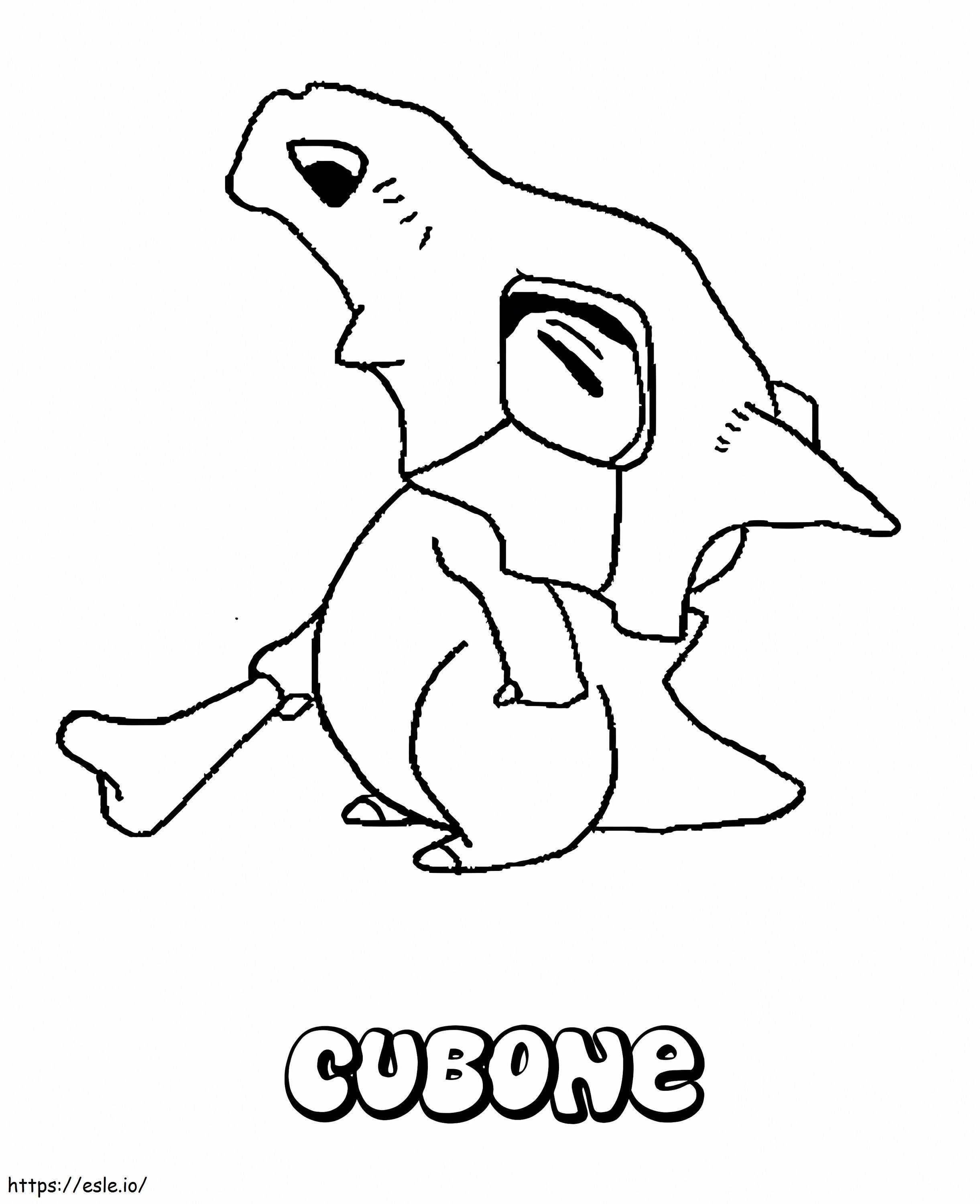 Cubone coloring game coloring page