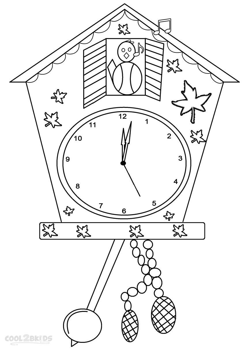 Printable clock coloring pages for kids coolbkids clock craft germany for kids coloring pages for kids