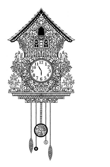 Clock coloring pages printable for free download