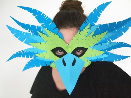 Diy cuckoo masks for carnival faschingsmasken basteln tiermasken faschingsmasken