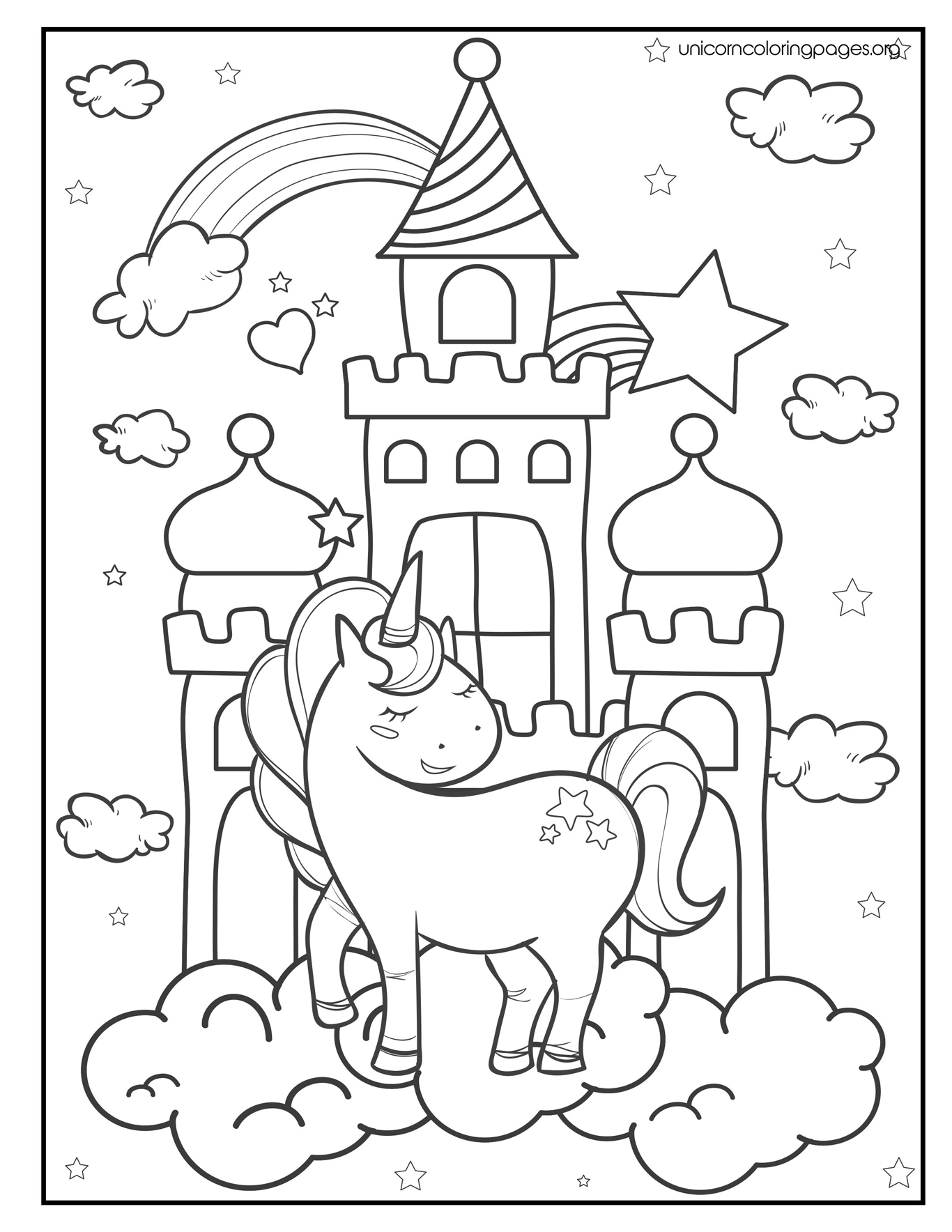 Unicorn coloring pages pdf unicorn coloring pages sheet