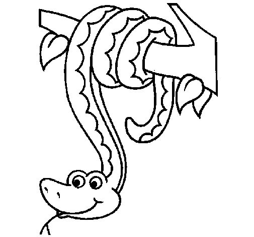 Resultado de imagen para imagen de culebra para colorear dibujo de serpiente animales de la selva selva dibujo