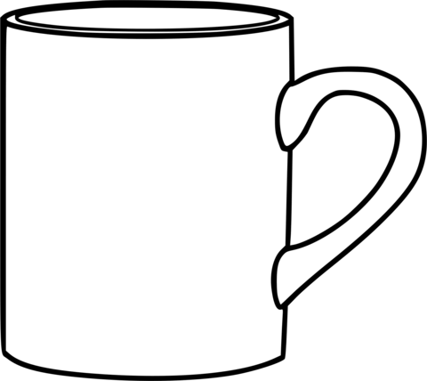 Mug coloring page free printable coloring pages