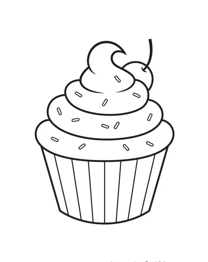 Easy cupcake drawing ideas â how to draw a cupcake cupcake drawing coloring pages inspirational drawings