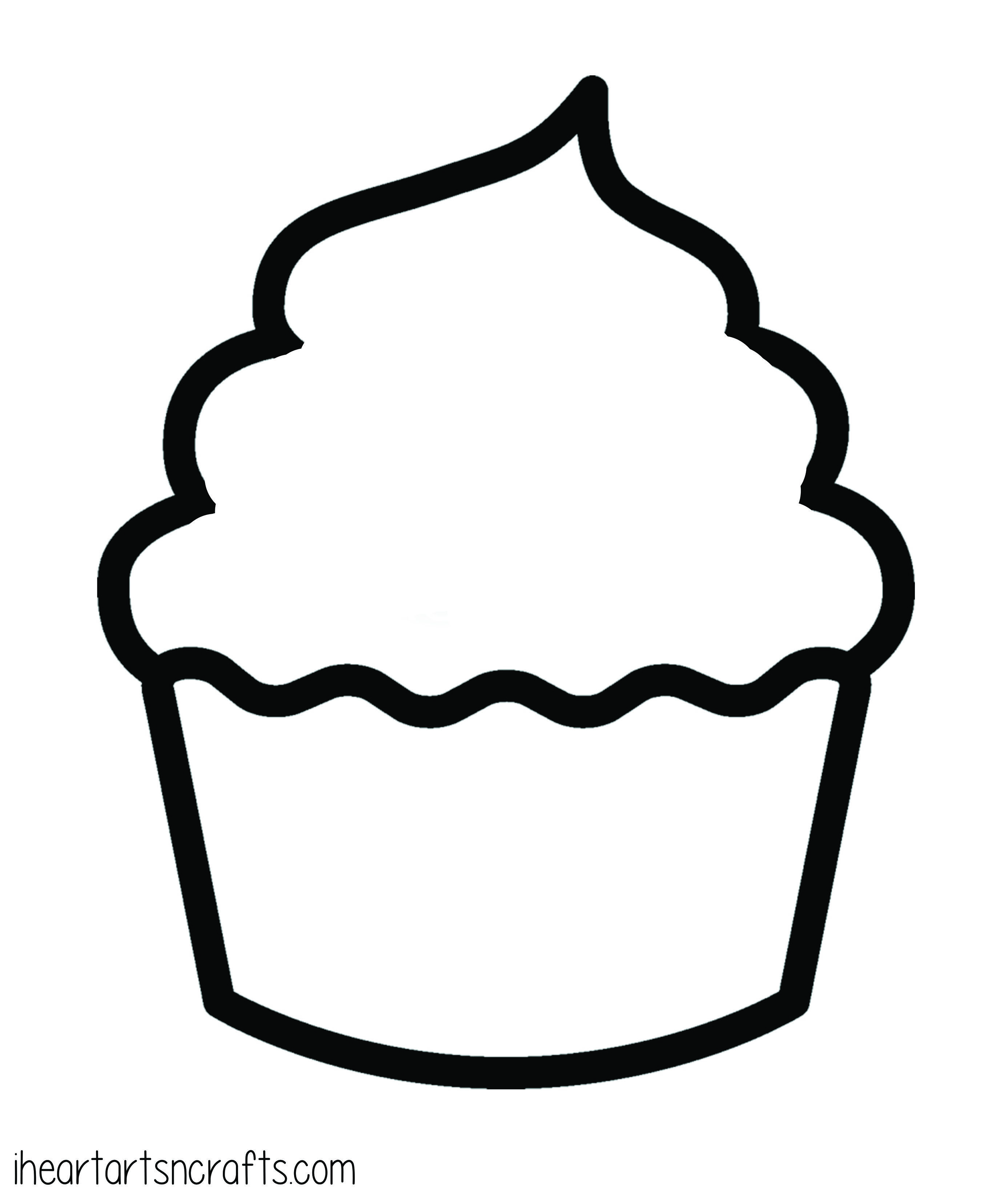 Pin by monica on moldes cupcake template templates printable free cupcake coloring pages